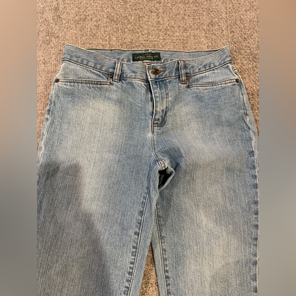 Lauren Ralph Lauren Light Blue Cropped Jeans Size 4 - Picture 4 of 15